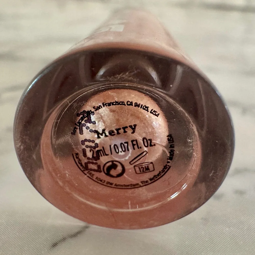 Buxom MERRY Full-On Lip Polish Plumping Gloss Shimmer 0.07oz Bare Escentuals